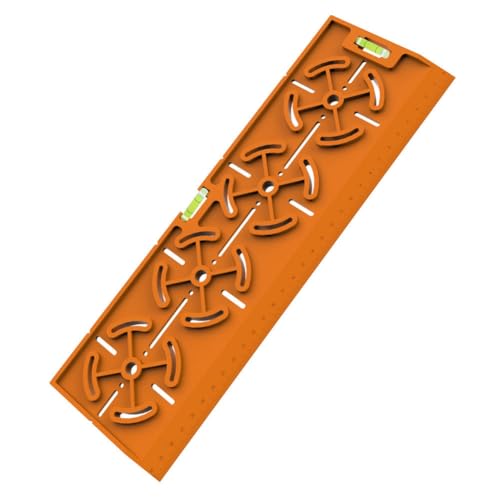 Rersduyt Electrical Installation, Drywall- Drilling Template with 30 cm Ruler, for Sockets/Flush-Mounted Boxes, Includes Spirit Level