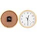 Zegar ścienny z litego drewna, zegar ścienny prosty cichy do sypialni w biurze domowym(Ze skalą działalności)