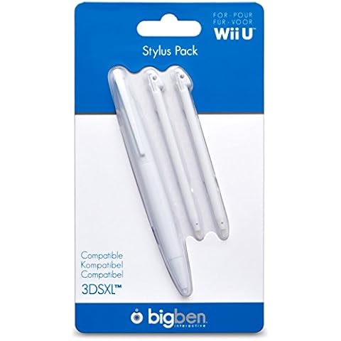 BigBen Juego de 3 lápices capacitivos para Nintendo WiiU y 3DS XL Cover