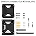 VESA Mount Fit for Mac Mini M4, Wall Mount, Under Desk Mount, Monitor Arm Mount with Cable Straps Compatible with Mac Mini M4, Space Saving & Flexible Installation