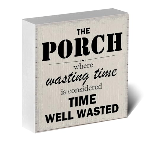 Front Porch Decor, Patio Decor, Outdoor Wooden Box Porch Sign, Rustic...