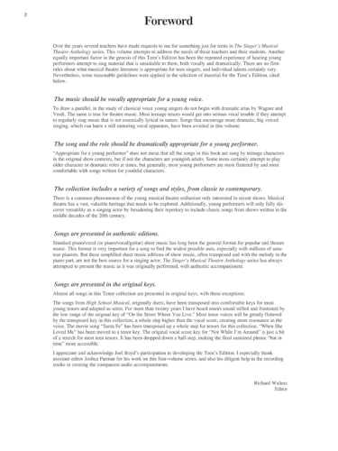 The Singer's Musical Theatre Anthology Teen's Edition | Tenor Book with 20 Broadway Hits | Vocal and Piano Sheet Music for Tenor Singers | Musical ... Musical Theater Anthology: Teen's Edition) - Image 3