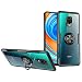 Produktbild KONEE Hülle Kompatibel mit Xiaomi Redmi Note 9S / 9 Pro / 9 Pro Max, Transparente Handyhülle Mit 360 ° Verdrehbare Ring [ TPU + PC ], Multifunktions Abdeckung für Redmi Note 9S / 9 Pro / 9 Pro Max