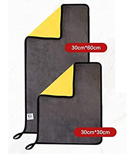 Image of Car Wash Microfiber Towel Auto Detailing Microfibar Cloth Car Cleaning Towel Drying Cloth Car Care Detailing Auto (30 x 60, Pack of 4)
