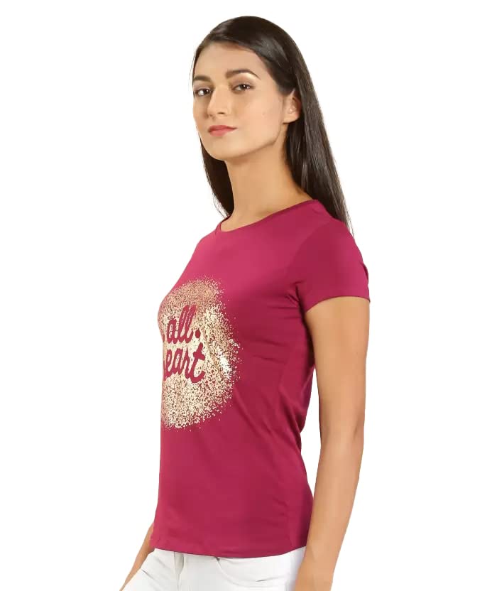 Image of Lyra Women's Cotton Regular Fit T-Shirt