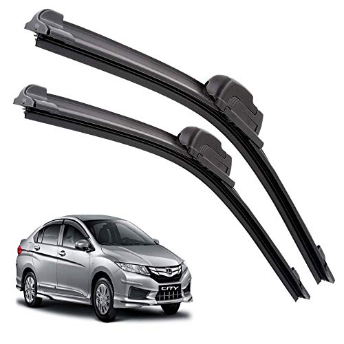 Image of Euro Care Windshield Car Wiper Blades Compatibility With City New (Model : 2014-2017) - Set of 2Pc (Particular)