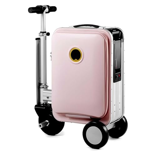 Electric Rideable Suitcase Luggage Scooter with USB Charging Port 8-9 Mile Range TSA Lock FAA-Approved Removable Battery for Travel & Commuting