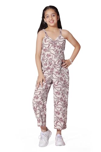 Image of Fashion Dream Girl's Cotton Blend Printed Jumpsuit|Jumpsuit for Girls|Jump Suit for Kids