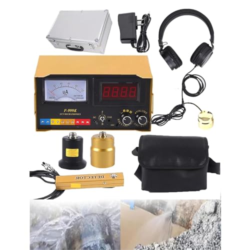 XCSCUK Detector de Fugas de Agua subterránea, Detector de Fugas de Agua de tuberías de Instrumentos, con frecuencia Ajustable de 4 Niveles, para Pisos, Paredes