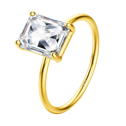 MILACOLATO Anillo Mujer Compromiso Plata Ley 925 Alianzas Boda Oro Pareja Anillas 8G