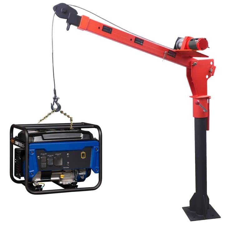 Buy RockHulk 1100lb Folding TruckMounted Bed Crane Hoist Lift PickupElectric Winch 2000 lb 12V