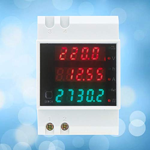 ULTECHNOVO Medidor de Energia Medidor de Energia de AmperÃ­metro de InstalaÃ§Ã£o Em Trilho Medidor d