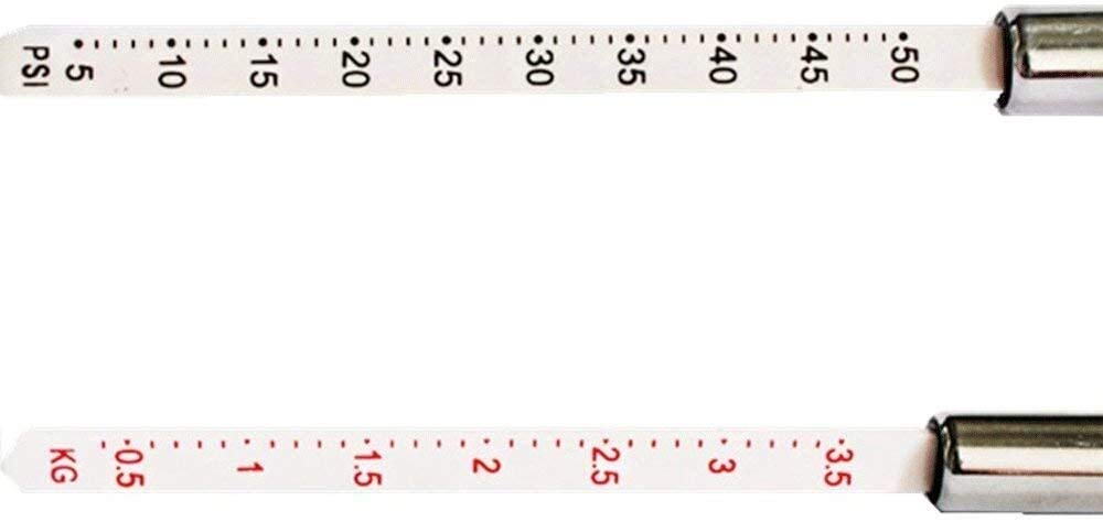 HMTE Manometro per Pneumatici a Matita con Testa a mandrino Singolo - Manometro per Pneumatici a Matita per autovetture Ugello in Metallo per Piccoli Veicoli
