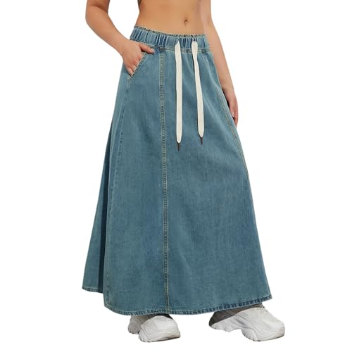 Jupe en jeans femme longue pour vos balades d'été casual