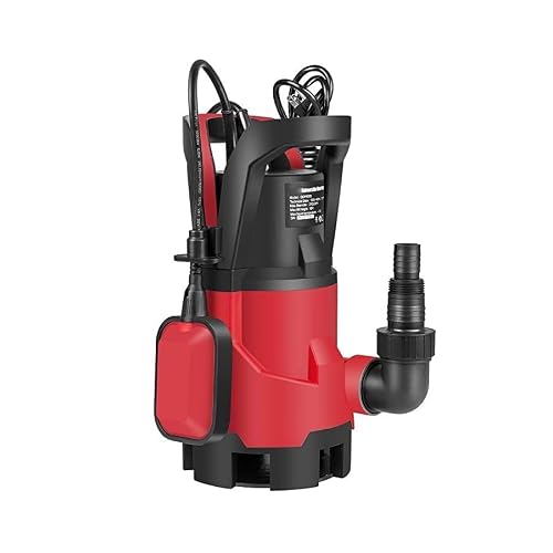 Bomba sumergible pequeña ajustable de aguas residuales de eléctrica de 1 HP 3700 GPH interruptor