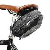 YMNLZ Satteltasche Fahrrad Wasserdicht Fahrradtasche Schwarze Mode Sitztaschen, Reduzierung des Windwiderstands Design, Tragbar Fahrradsatteltaschen für Mountainbikes Rennräder Fahrräder