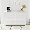 Storkcraft Brookside 6-Drawer Dresser (White) – GREENGUARD Gold Certified, White Dresser for Bedroom, Kids & Nursery Storage Chest, Safety Interlocking Drawers, Pre-Installed Tracks, Kids Chest #1