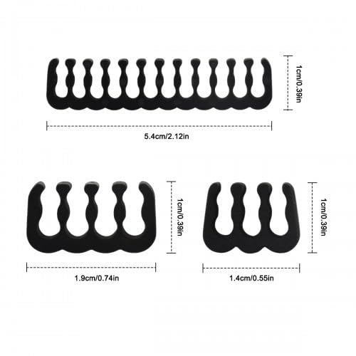 Kabelkamm für Kabel 2,5-3 mm, 24-teiliges Set, 8-polig, 6-polig, Weiß