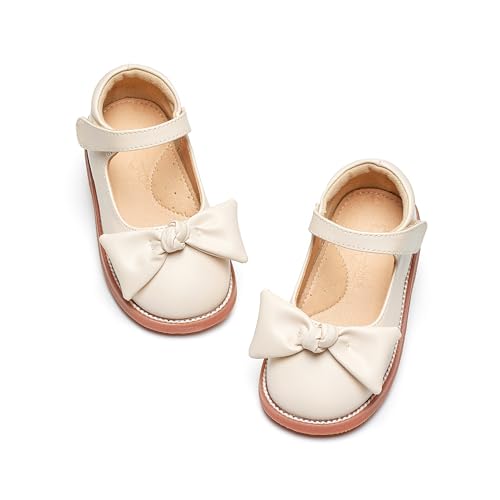Image of Flaryzone Toddler Girls Mary Jane School Uniform Oxfords Dress Shoes Flats | Wide Round Toe,Cushioned Comfort, Flower Girl shoes for Wedding Party Daily