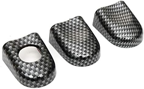 Viviance 6pcs Set ABS Carbon 3 Door Handle Covers Handles For VW Transporter T5 T6 Caddy for Vans