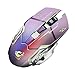 happy event Wiederaufladbare X8 Wireless Silent LED Hintergrundbeleuchtung USB Optische Ergonomische Gaming Mouse (grau)