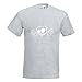 Kiwistar JDM Cochon Shocker T-Shirt Homme imprimé Motif Fun Motif Coton S M L XL XXL en 15 Couleurs différentes