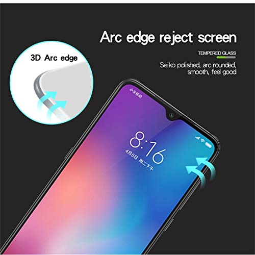 Película Mi 9 - Película Protetora de Vidro Temperado 3D 5D p/celular Xiaomi Mi9 - Cobertura toltal