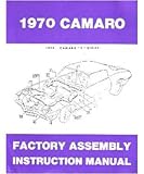 1970 Chevrolet Camaro F Series Assembly Manual Book