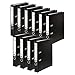 Produktbild Original Falken 10er Pack PP-Color Kunststoff-Ordner. Made in Germany. 5 cm breit DIN A4 schwarz Vegan Ringordner Aktenordner Briefordner Büroordner Plastikordner Schlitzordner