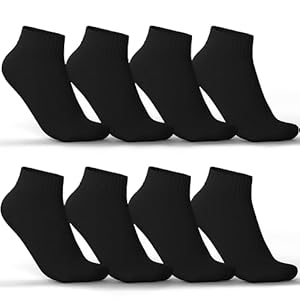 MEDOLY Sneaker Socken Sport (8 Paar) Quarter Sportsocken für Damen & Herren - Gepolstert mit Frotteesohle