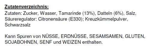 Foto von TRULY INDIAN Tamarinden-Dattel Chutney – Mild-würzige Fruchtpaste als Dip oder Fertigsauce für schnelle Gerichte – Indisch kochen mit natürlichen Zutaten – 6 x 230 g