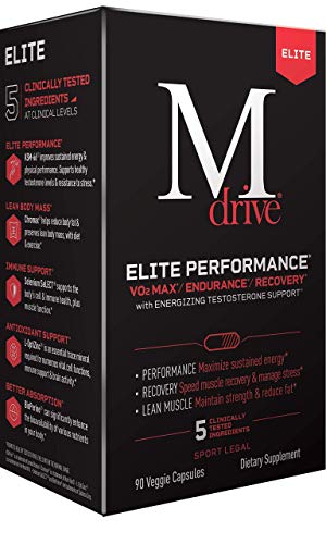 Mdrive Elite Natural Energizing Booster Start Everyday Nutrition & Protein Powder - Supports Immune Health, Energy, Stress Relief, Cardio, Vo2Max, Lean Muscle, Digestion And Recovery #TOP1
