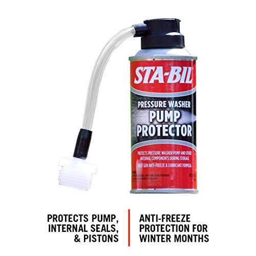 Sta-Bil Pump Protector - Protects Pressure Washer Pumps And Other Internal Components During Storage, Next Gen Anti-Freeze And Lubricant Formula, 4Oz (22007) , Red #TOP1