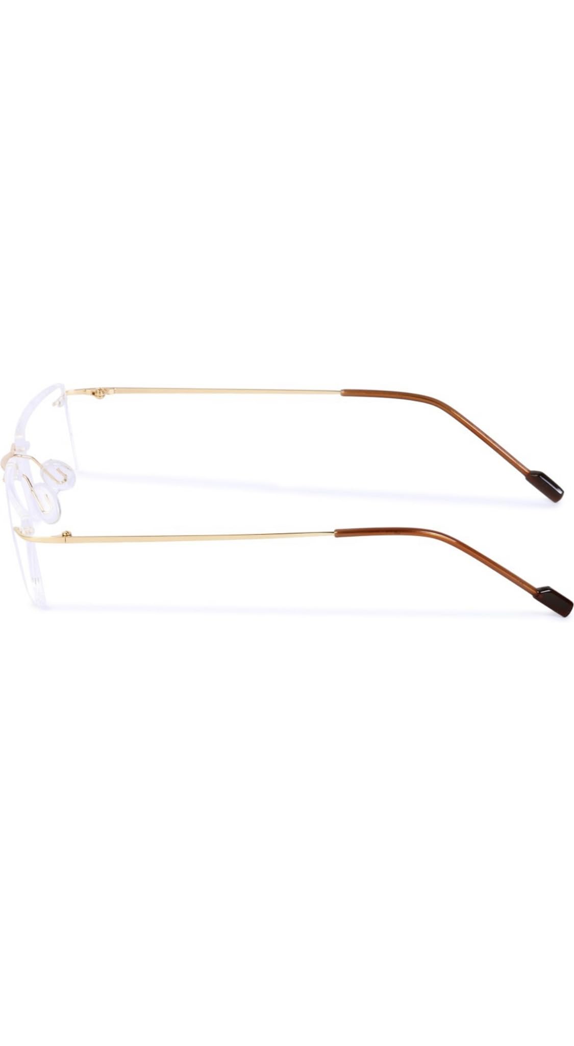 Jodykoes® Premium Rimless Frame for Women and Men: Stylish Rectangle Spectacle Eyeglasses with Anti-Glare Coating - Image 4 thumbnail