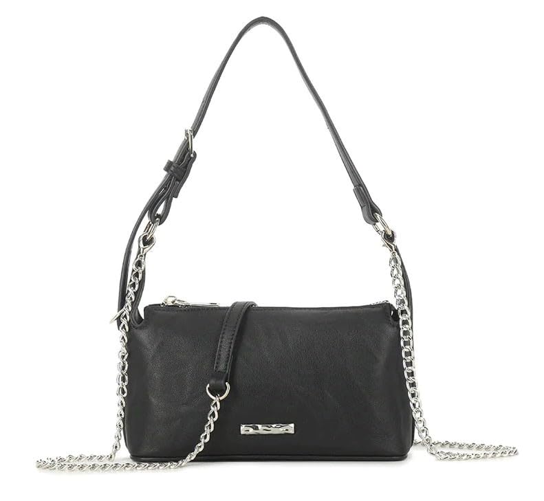 Petit sac à bandoulière similicuir femme avec chaîne et poignée