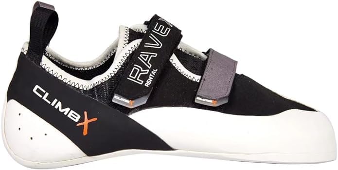 Climb X RaveX Rental Rock Climbing Bouldering Shoes for Indoor Gym Men and Women Black/White2