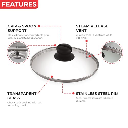 HAZEL Aluminium Induction Kadai/Deep Fry Pan (Kadhai, Handi) 3600 ml with Lid, 25.8 cm | Multi-Purpose Cookware for Gas & Induction - Image 5