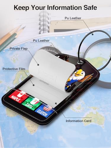 Image of TopMade Luggage Tags, Works with Apple Find My, Smart Suitcase Tag Tracker