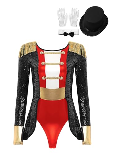 Déguisement cirque femme avec justaucorps de gymnastique pour carnaval