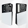 Protector de polvo de metal para PS5 Slim, paquete de 4 filtros de malla a prueba de polvo para ventilador, cubierta de malla transpirable de alta densidad para ventilador de enfriamiento de PS5, compatible con ediciones digital y de disco (negro) 8