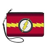 Buckle-Down Junior's Canvas Coin Purse The Flash, Multicolor, 4.25" x 3.25"