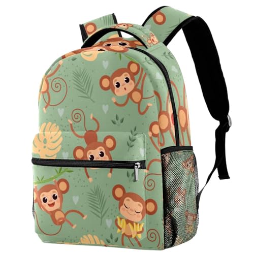 Sac à dos d'école jungle multicolore pour les cours et les sorties des ados
