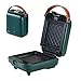 GYAM Panini Tostapane E Presse Panini, 3 in 1 Waffle Maker Riempimento Profondo Singolo Creatore di Toastie con Piatti Rimovibili, Breakfast Maker, Non Bastone Facile da Pulire,A