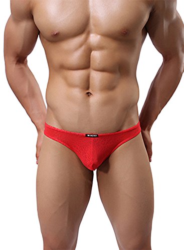 sandbank Men's Sexy Lace Panties Nylon Bikini Underwear Briefs