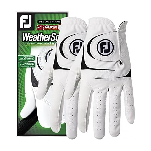 Footjoy Weathesosf, Guante DE Golf Hombre, Paquete De 2 Cover