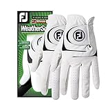 FootJoy WeatherSof Herren-Golfhandschuhe, Weiß, M/L