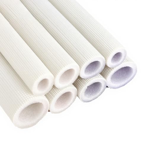 1.5m Rohrisolierung, Schaumstoff Isolierung Rohrschale, Frostschutz Isolierschlauch, Heizungsrohr Schutzschlauch, Warm- und Kalt Wasserleitung Dämmung Rohre, Ø 16/20/25/32mm(Weiß,ID 16mm)