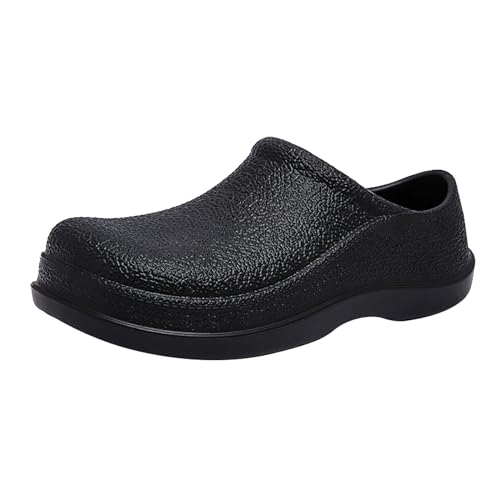 Generisch Botas de goma cortas para hombre, zapatos de lluvia para mujer, zapatos de jardín de caña corta, botas de lluvia impermeables para pesca y trabajo, zuecos antideslizantes y mocasines en