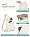 BAGSMART Crossbody Sling Bags for Women, Small Crossbody Purse Fanny Packs with Adjustable Strap, Sling Backpck for travel-Brown