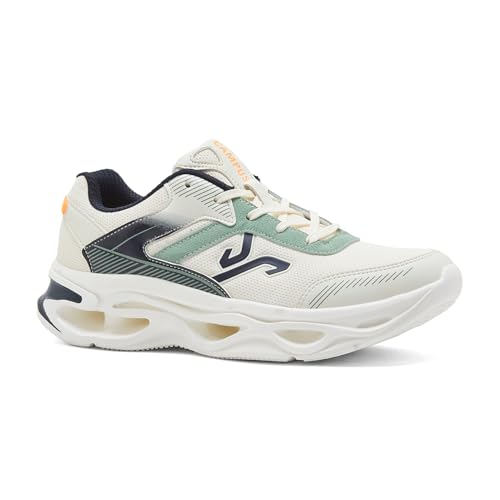 Campus Men's FEROX Off White/Navy Running Shoes - 9UK/India 1 Pair
